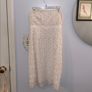 Lilly Pulitzer White Strapless Dress